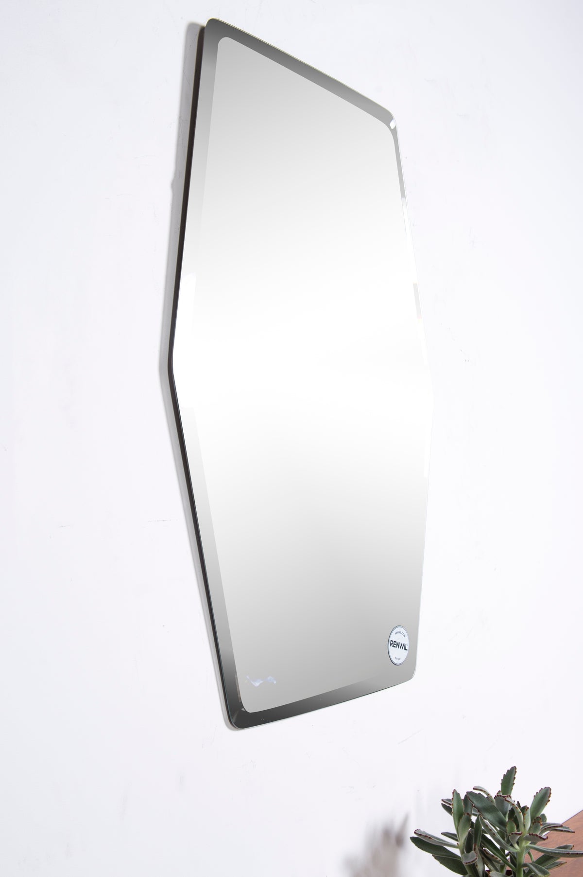 Tel Aviv 36" Tall Hexagon Wall Mirror-Mirrors-DECOROLALA