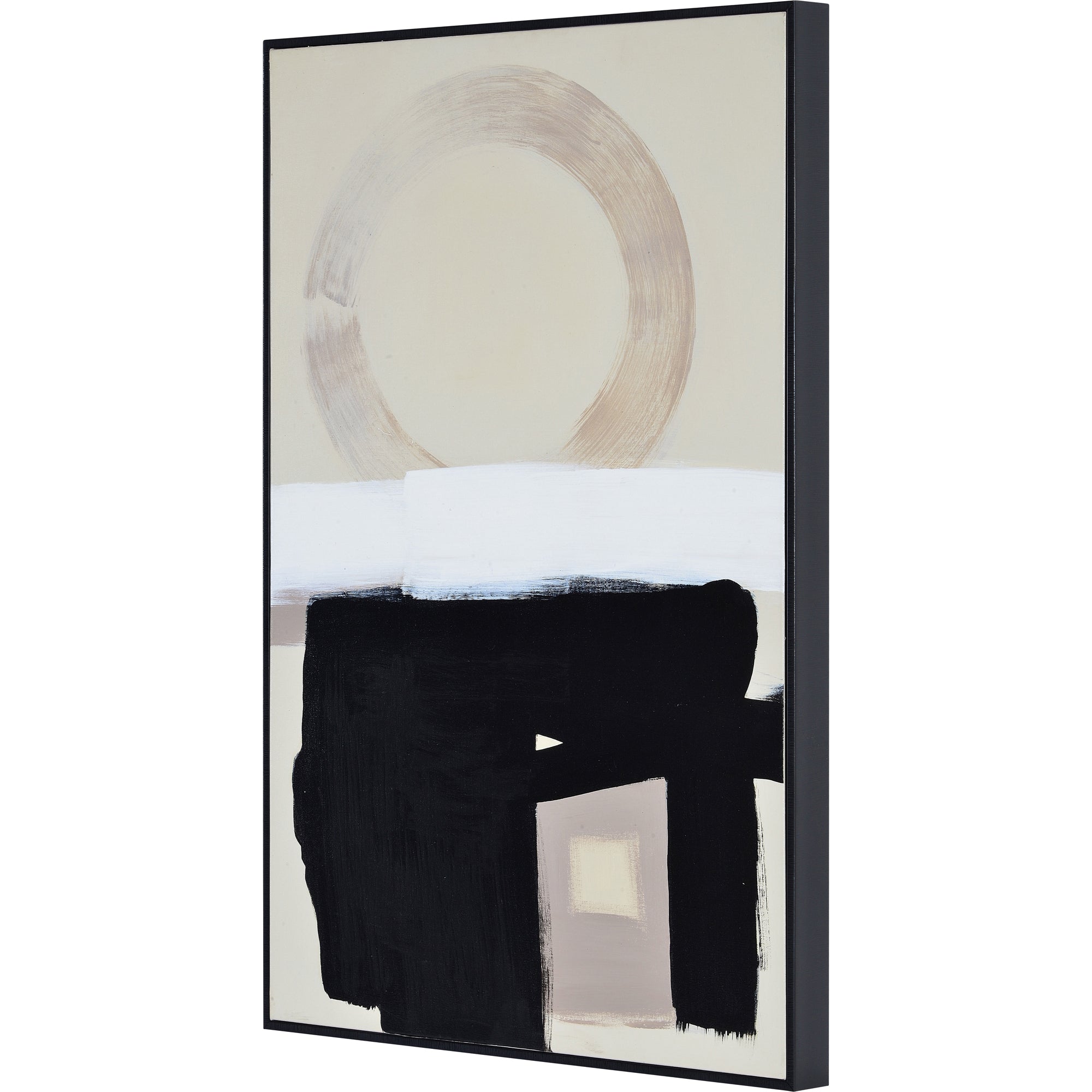 Telesto 24" Wide Canvas Art, Black-Canvas Art-DECOROLALA
