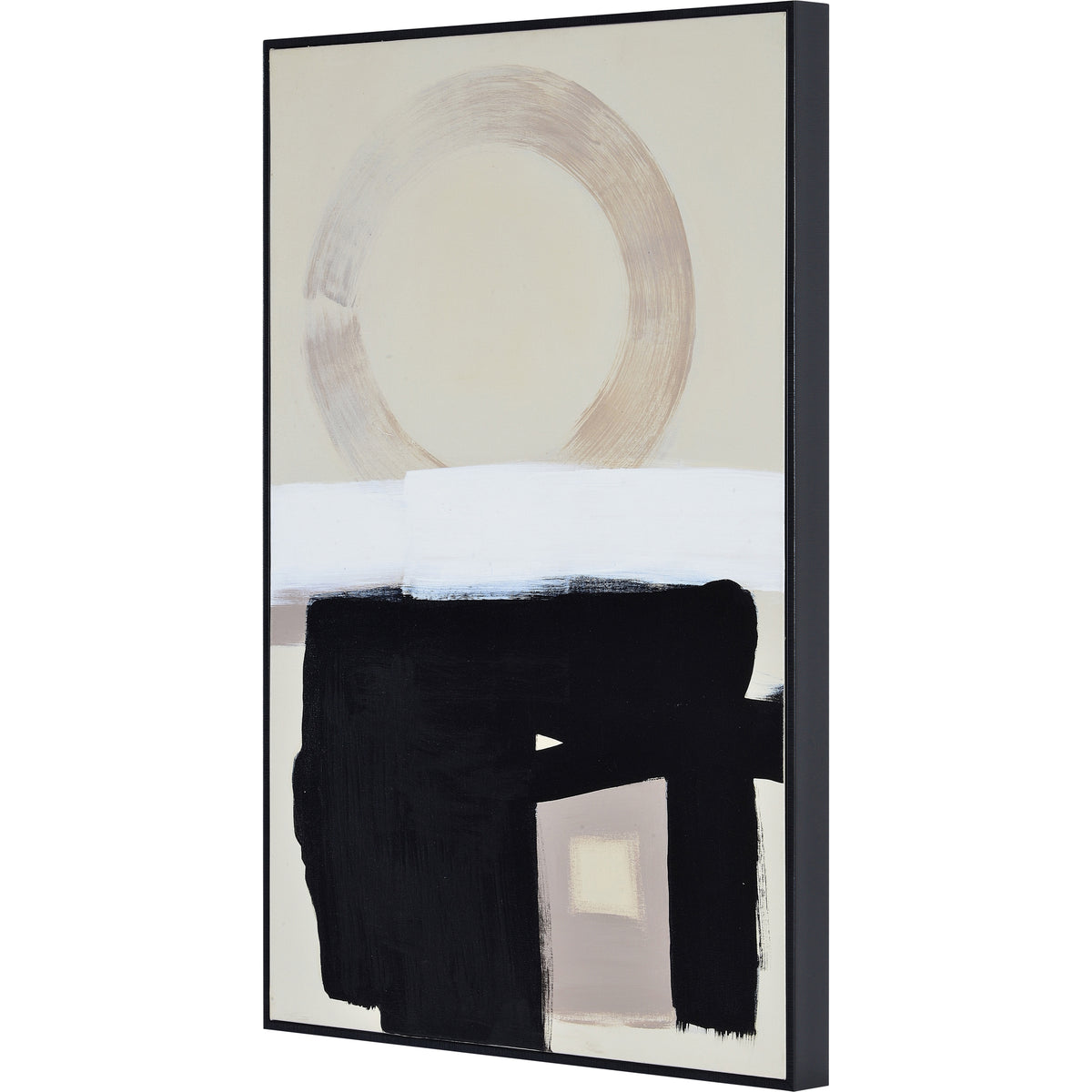 Telesto 24" Wide Canvas Art, Black-Canvas Prints-DECOROLALA