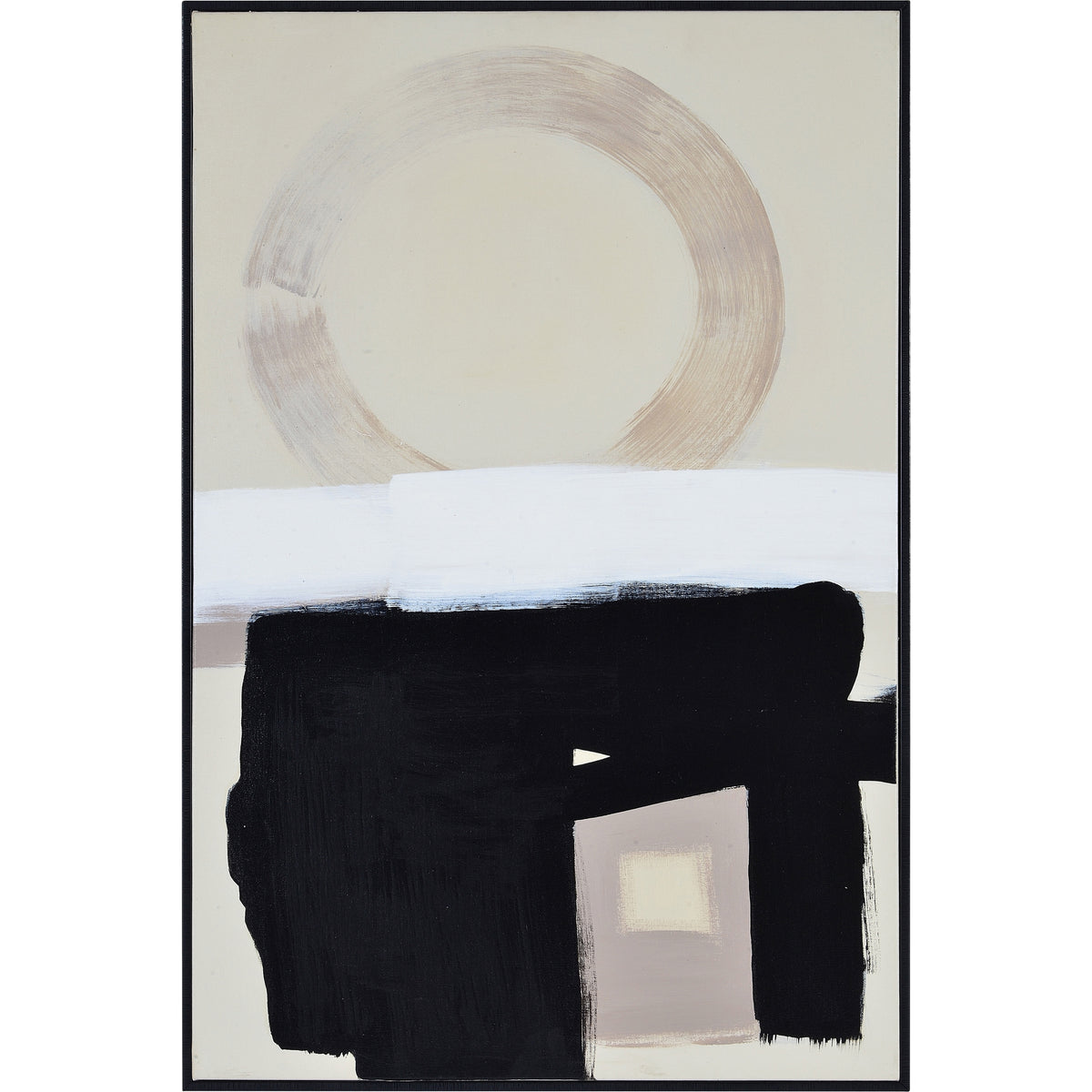 Telesto 24" Wide Canvas Art, Black-Canvas Prints-DECOROLALA