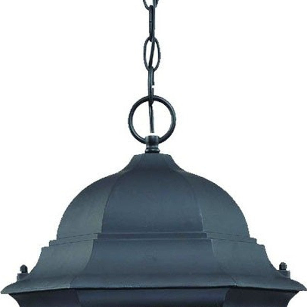 Telfair 3-Light Matte Black Hanging Light-Chandeliers-DECOROLALA