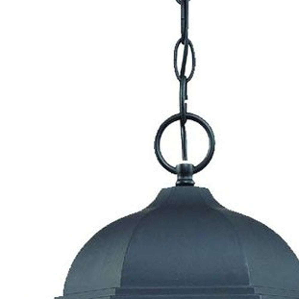 Telfair 3-Light Matte Black Hanging Light-Chandeliers-DECOROLALA