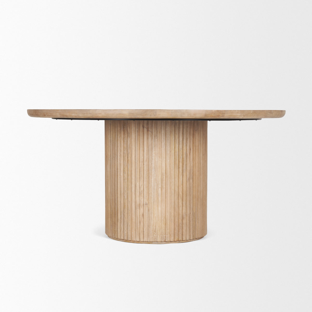 Terra 60" Round Pedestal Dining Table | Modern | Wood | Seats 6-Dining Tables-DECOROLALA