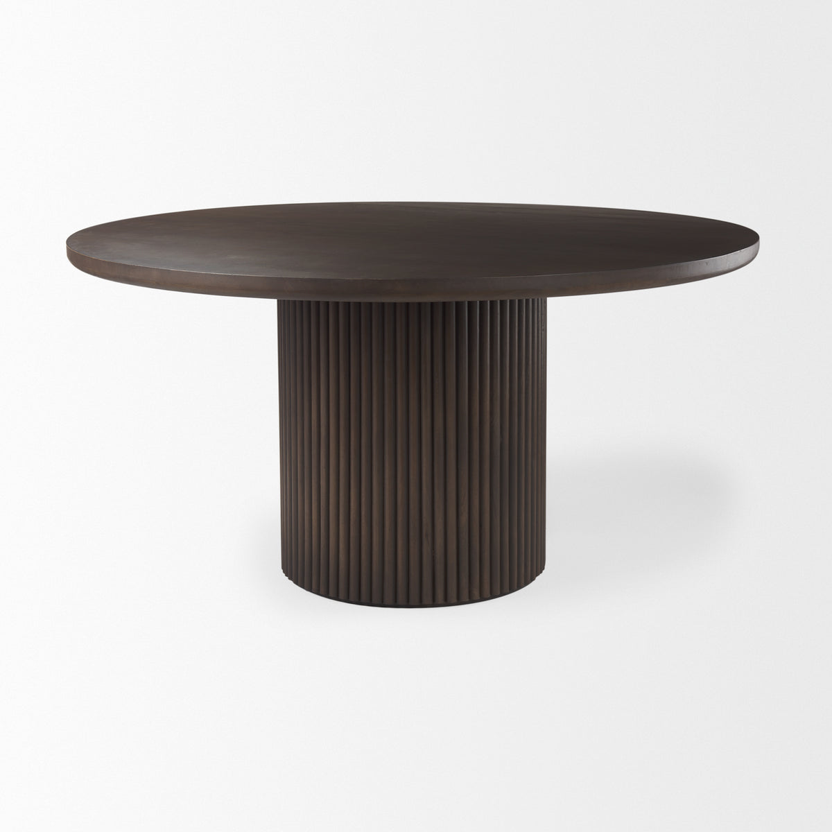 Terra 60" Round Pedestal Dining Table | Modern | Wood | Seats 6-Dining Tables-DECOROLALA
