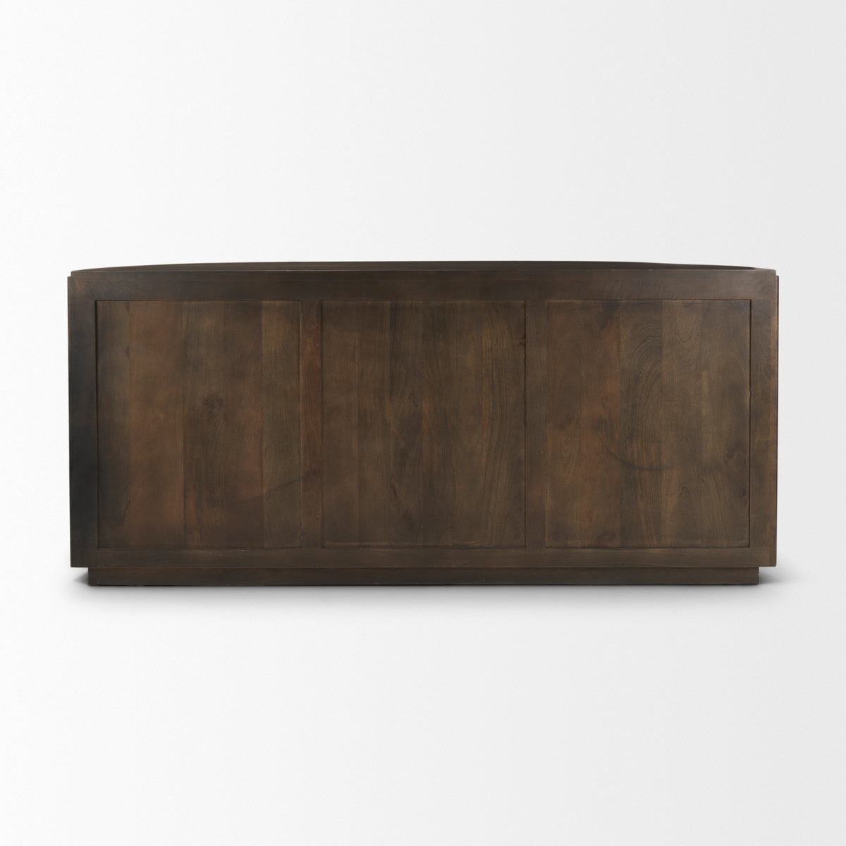 Terra 72L x 18W x 32H Dark Brown Wood Fluted Sideboard-Sideboards & Buffets-DECOROLALA