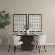 Terra Fluted Dining Table - 4 Niles Chairs-Dining Tables-DECOROLALA