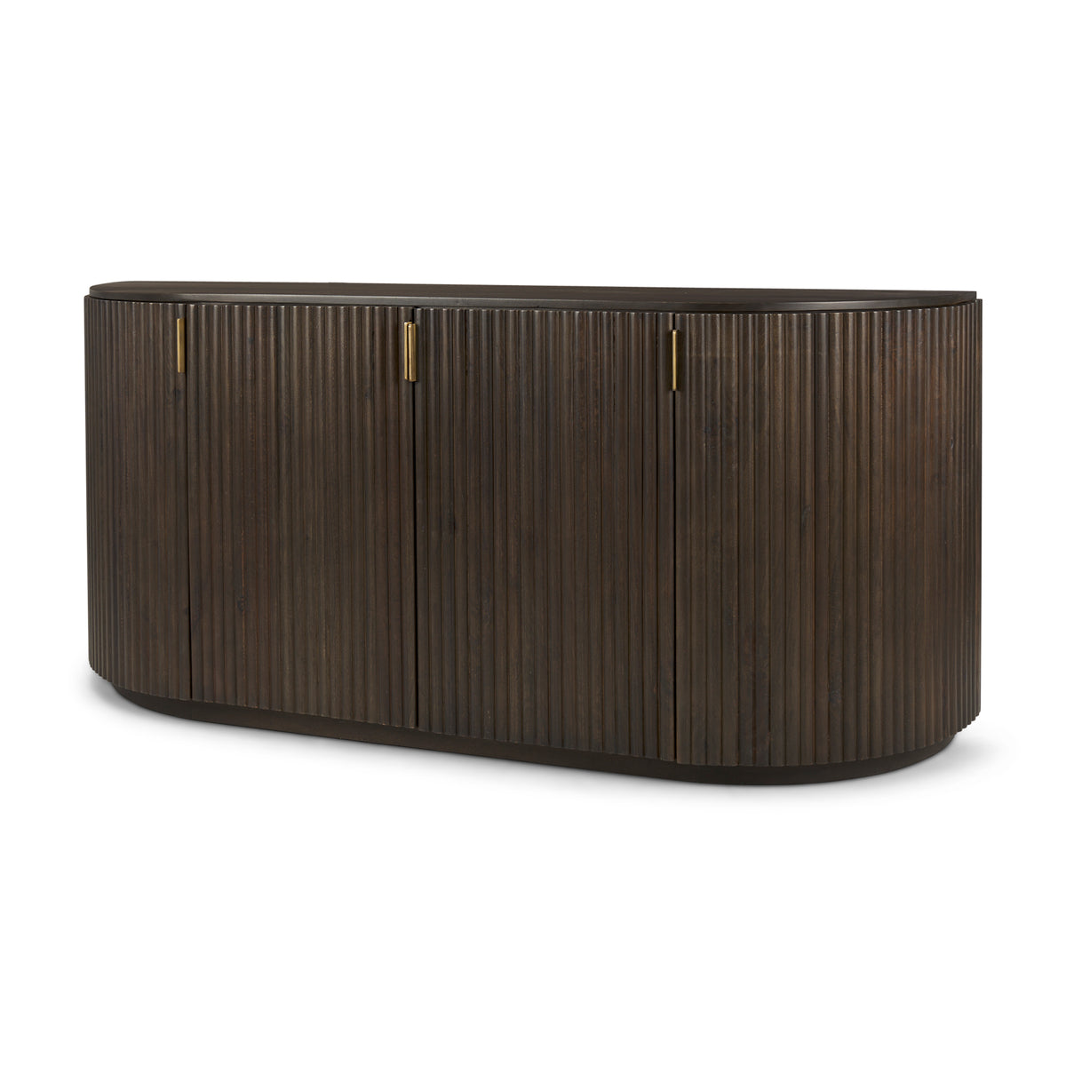 Terra Fluted Dining Table - 4 Niles Chairs - Terra Sideboard-Dining Tables-DECOROLALA