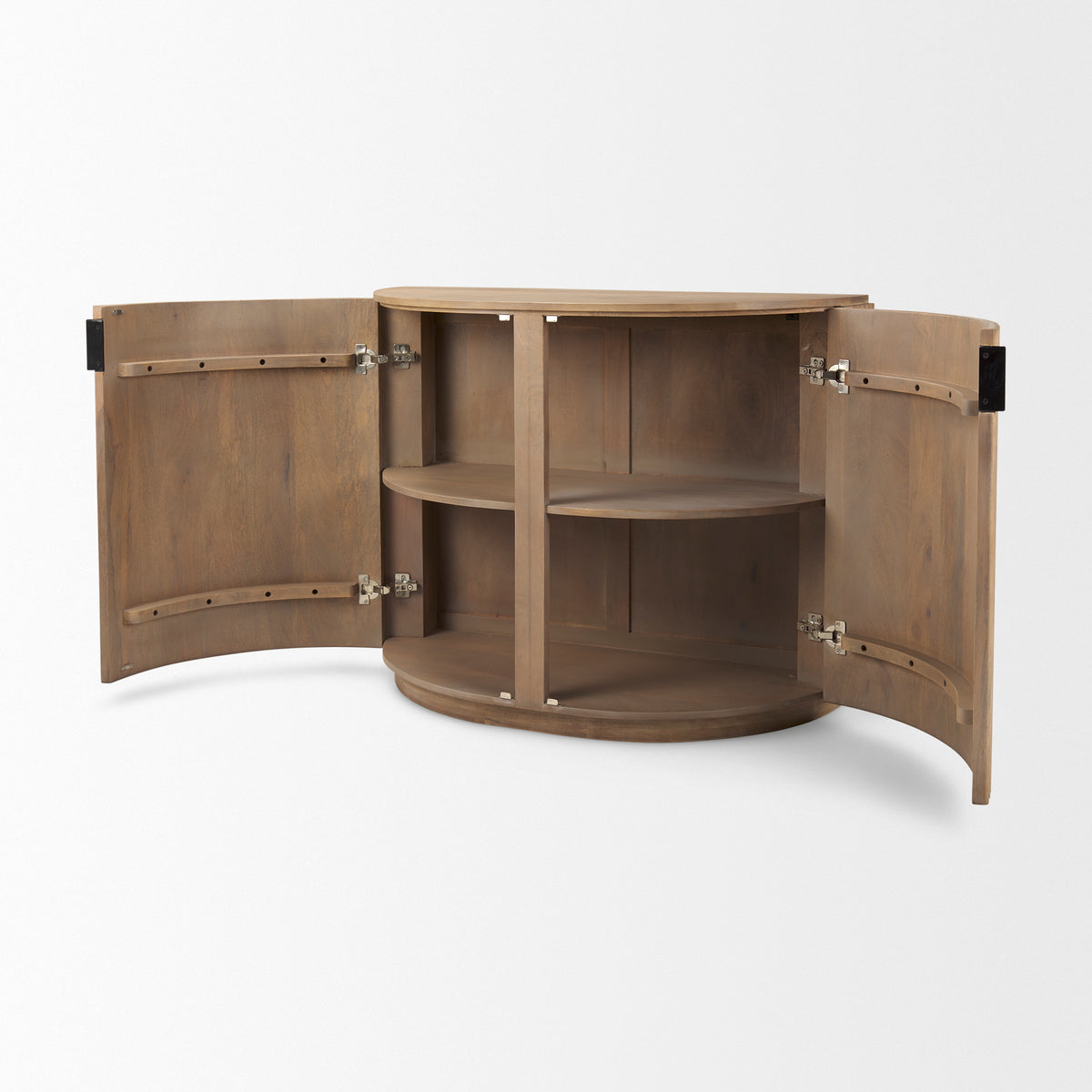 Terra Fluted Wood 2-Door Accent Cabinet-Accent Cabinets & Chests-DECOROLALA
