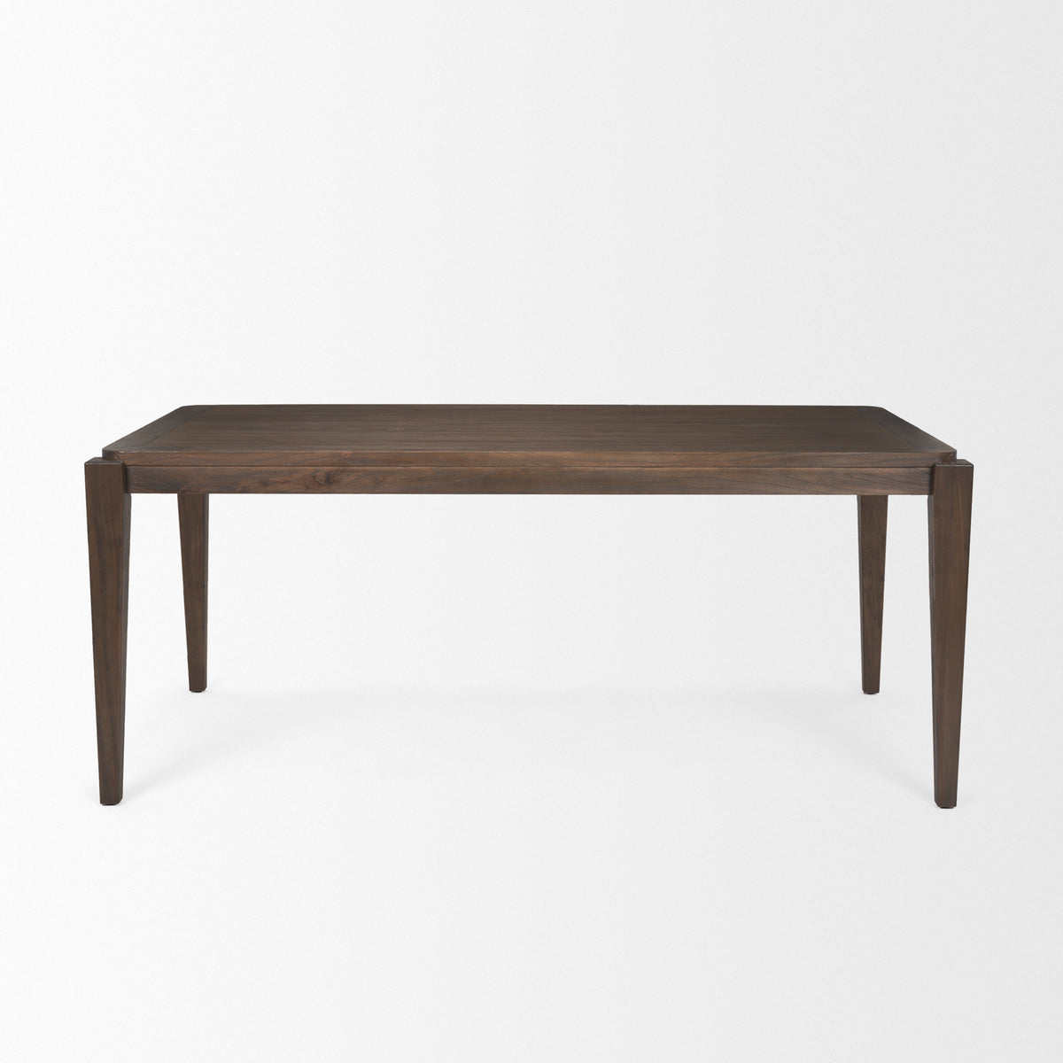 Teva 72"L x 39"W Rectangular Dining Table | Modern | Dark Brown Wood | Seats 6-Dining Tables-DECOROLALA