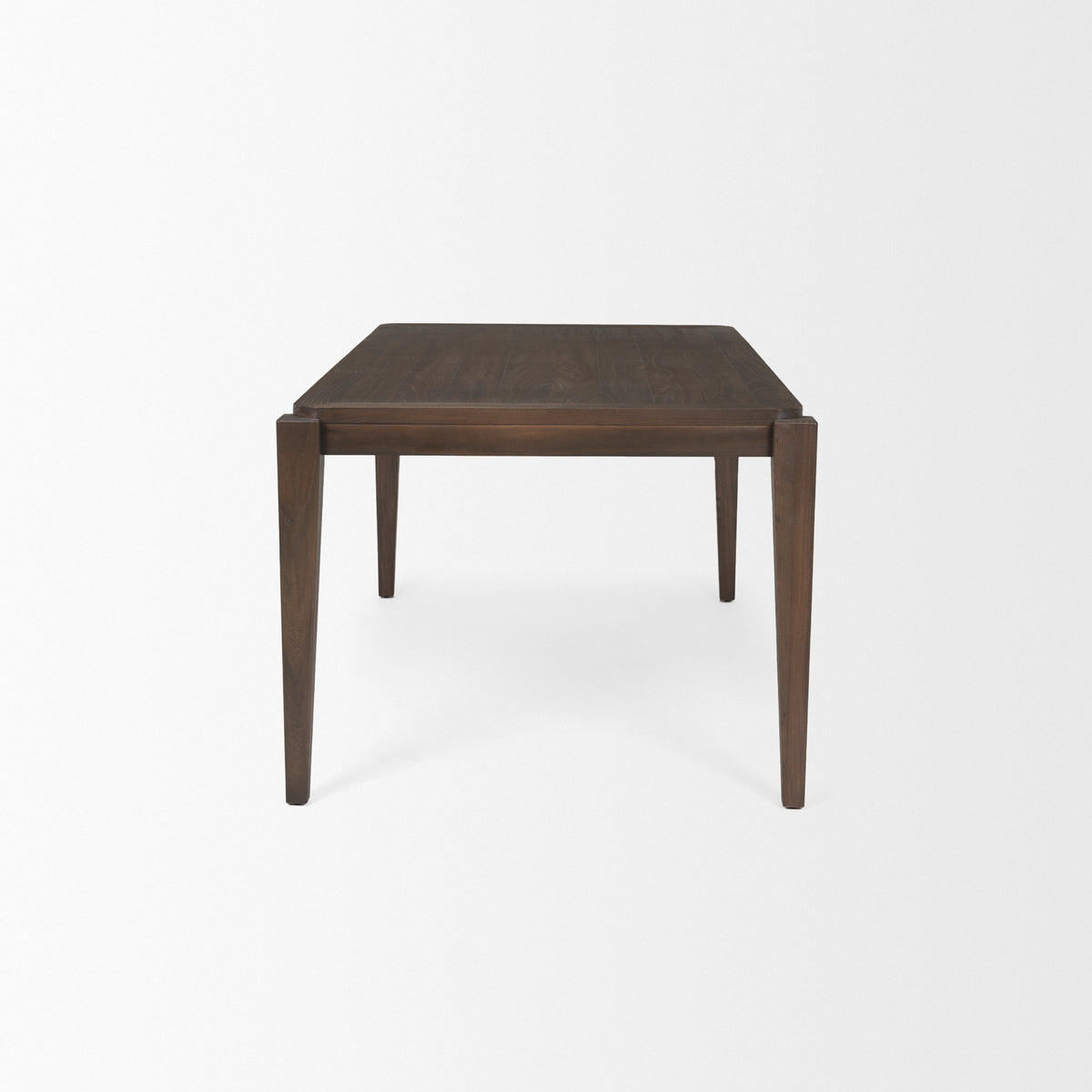 Teva 72"L x 39"W Rectangular Dining Table | Modern | Dark Brown Wood | Seats 6-Dining Tables-DECOROLALA