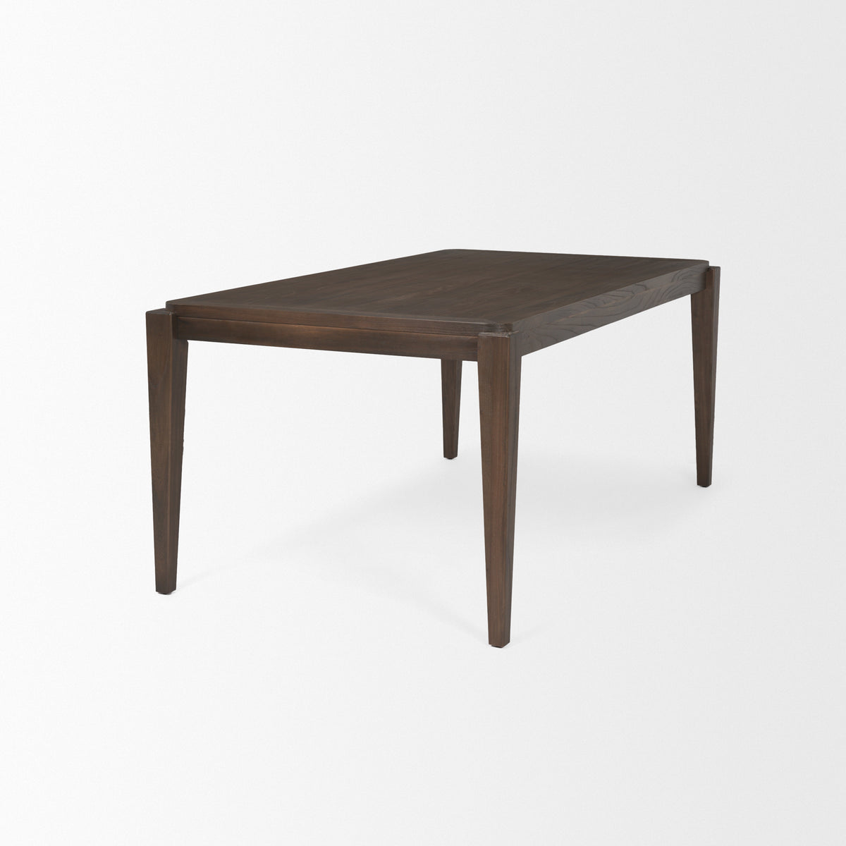 Teva 72"L x 39"W Rectangular Dining Table | Modern | Dark Brown Wood | Seats 6-Dining Tables-DECOROLALA