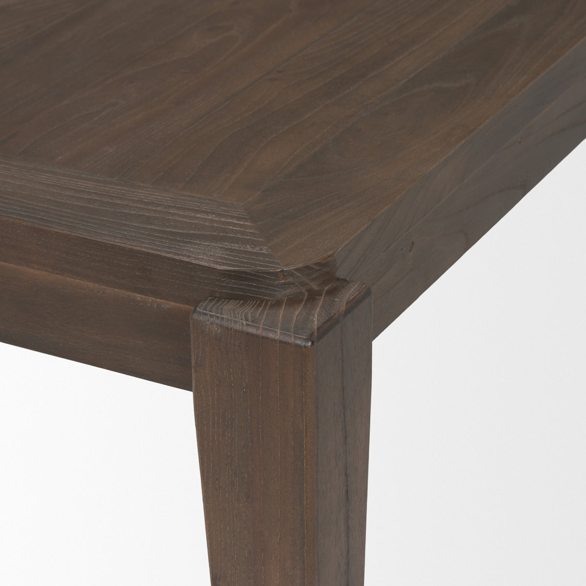Teva 72"L x 39"W Rectangular Dining Table | Modern | Dark Brown Wood | Seats 6-Dining Tables-DECOROLALA