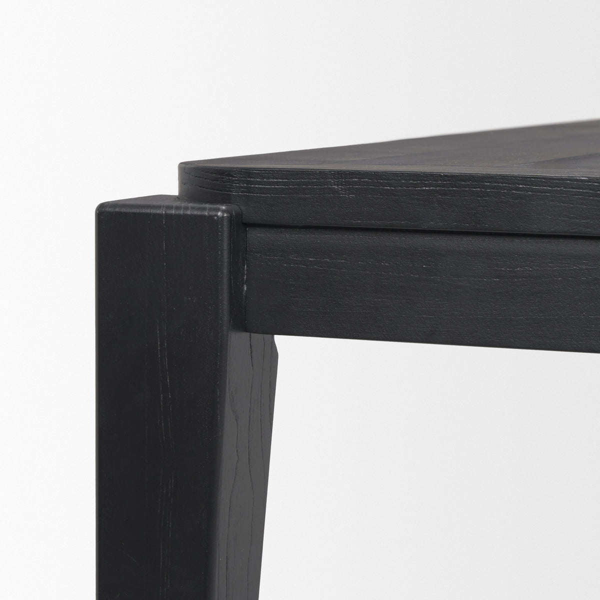 Teva 92"L x 39"W Rectangular Dining Table | Modern | Black Wood | Seats 8-Dining Tables-DECOROLALA