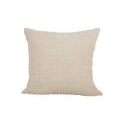 Textured Plush Cream Decorative Pillow-Decorative Cushions-DECOROLALA