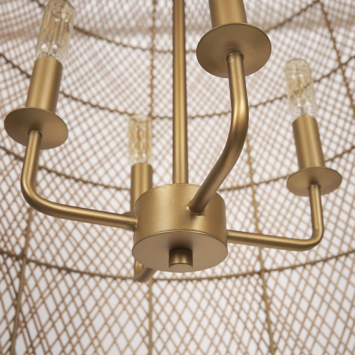 Thad 4-Light Natural Woven Rattan Foyer Chandelier-Chandeliers-DECOROLALA