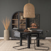 Thad 4-Light Natural Woven Rattan Foyer Chandelier-Chandeliers-DECOROLALA