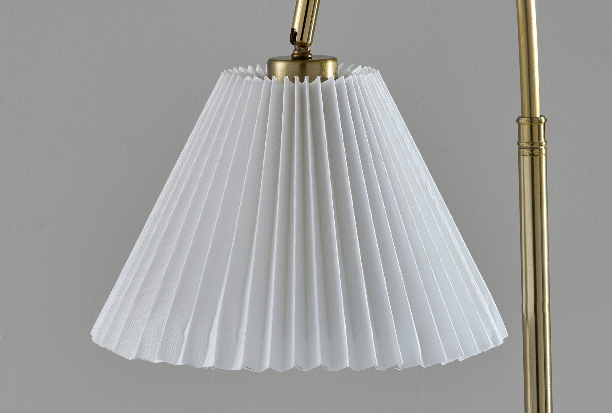 Thalia Table Lamp - Antique Brass 25" White Shade-Lighting-DECOROLALA