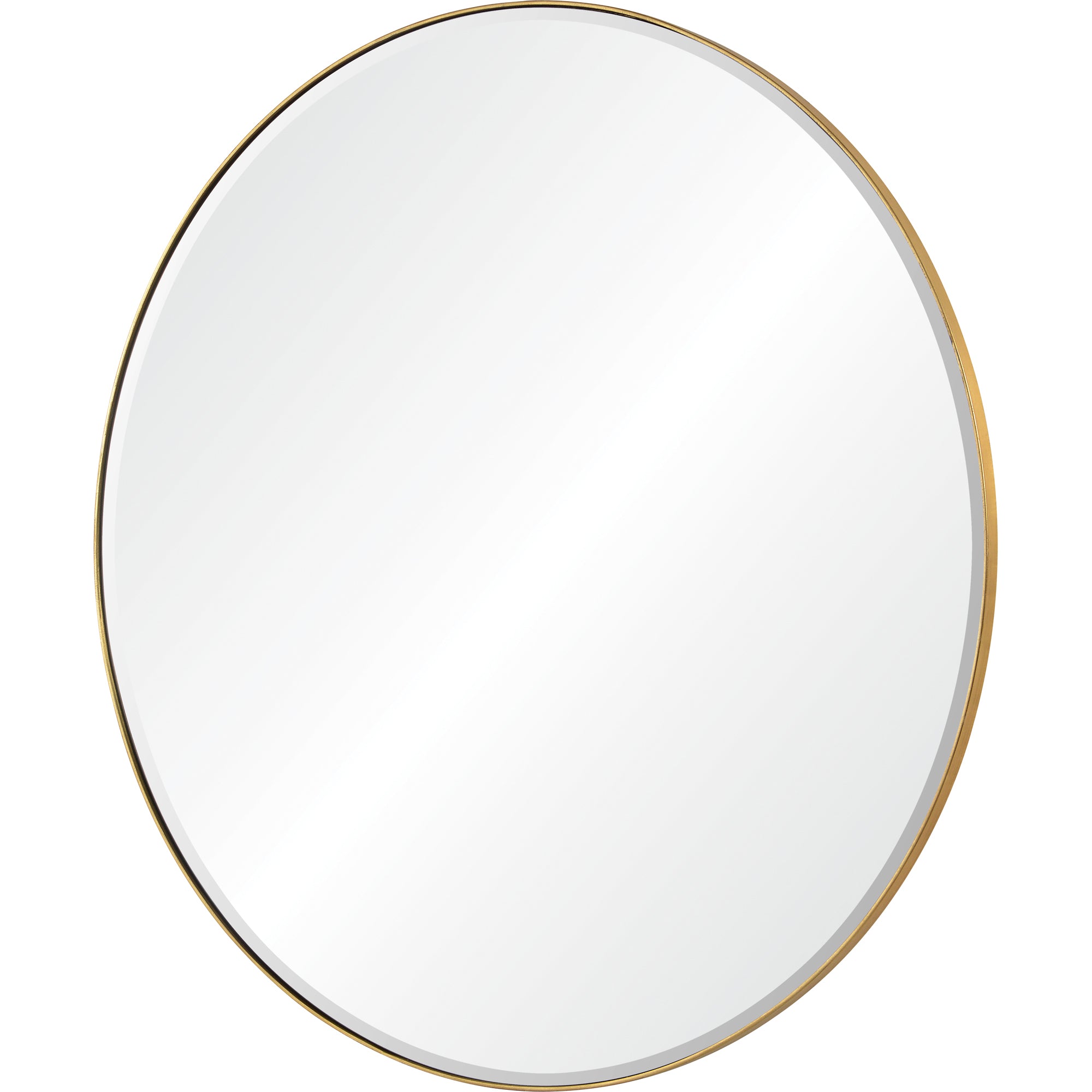 Thallo 48" Tall Round Wall Mirror, Yellow-Mirror-DECOROLALA