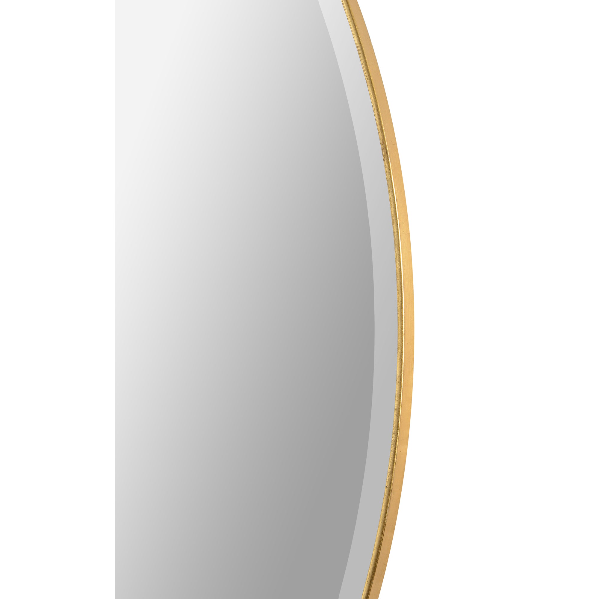Thallo 48" Tall Round Wall Mirror, Yellow-Mirror-DECOROLALA