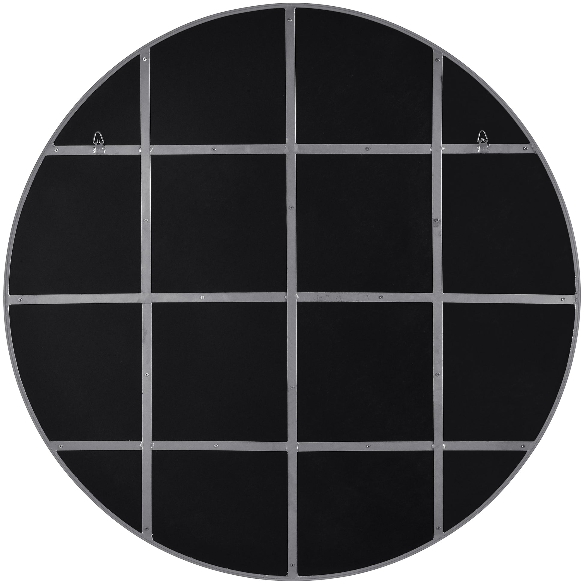 Thallo 48" Tall Round Wall Mirror, Yellow-Mirror-DECOROLALA