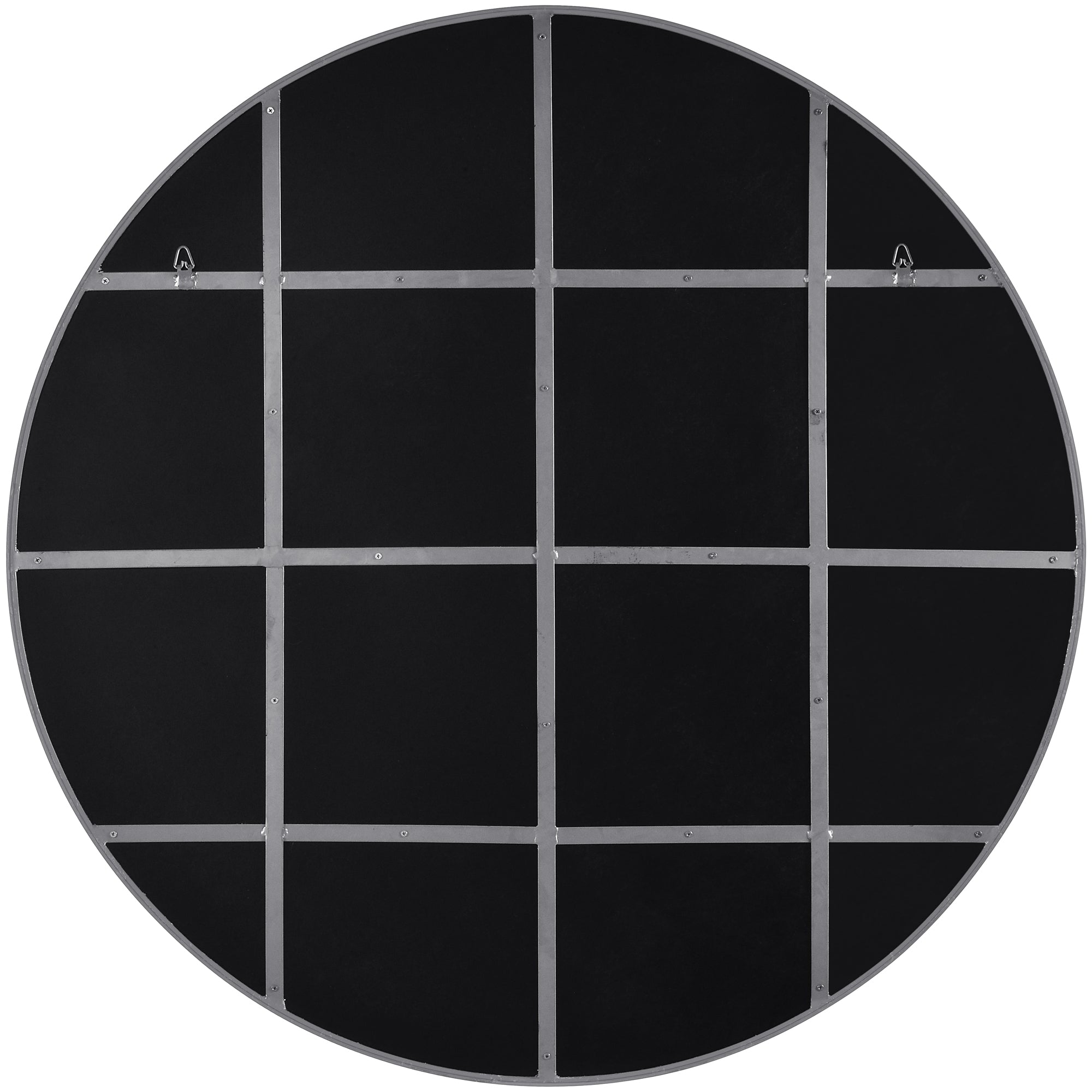 Thallo 48" Tall Round Wall Mirror, Yellow-Mirror-DECOROLALA