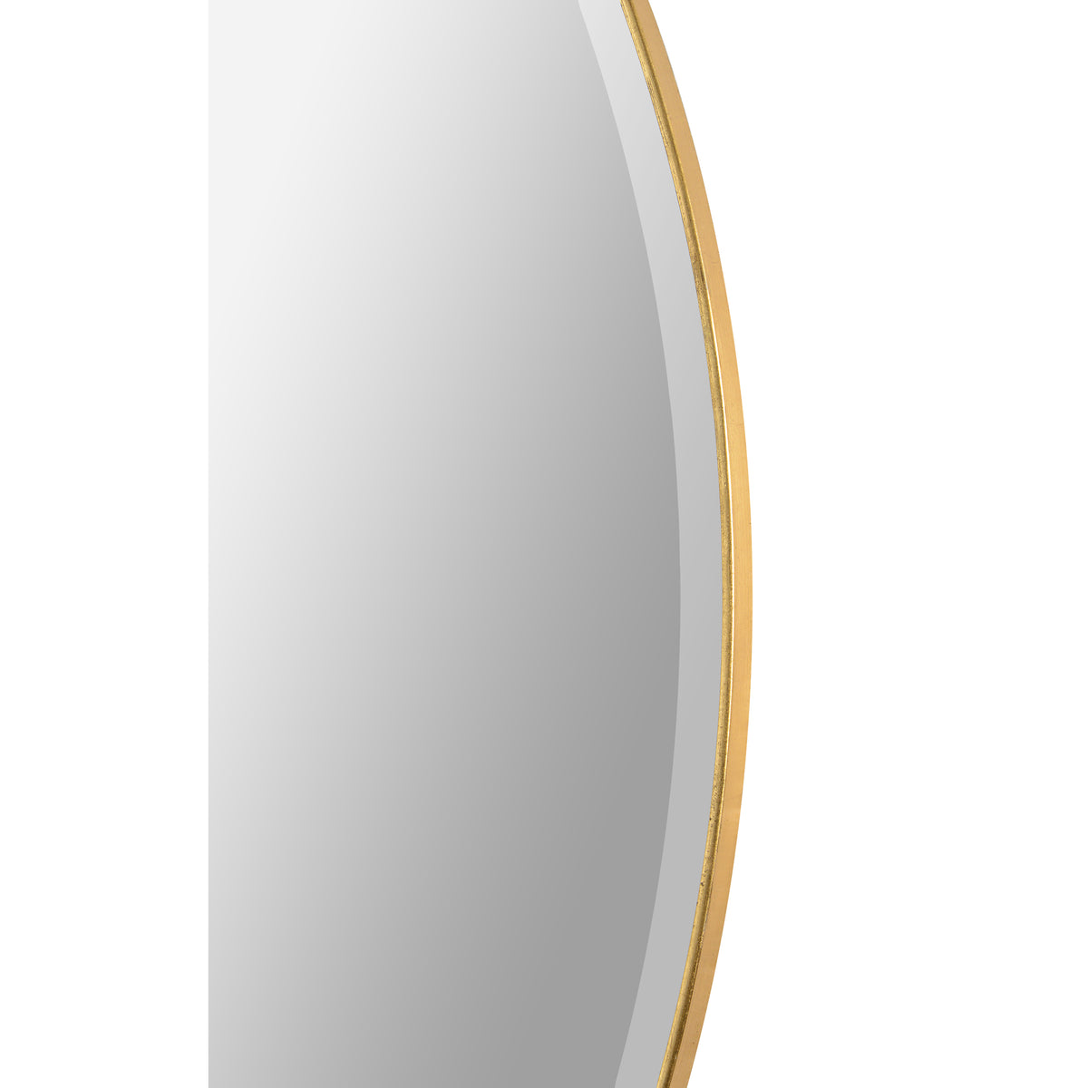 Thallo 48" Tall Round Wall Mirror, Yellow-Mirrors-DECOROLALA