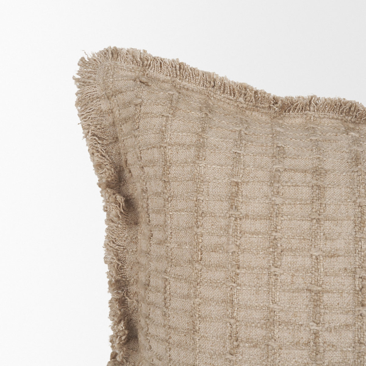 Thatch 14x26 Lumbar Sand Pillow Cover w/Down Filler-Decorative Pillows-DECOROLALA