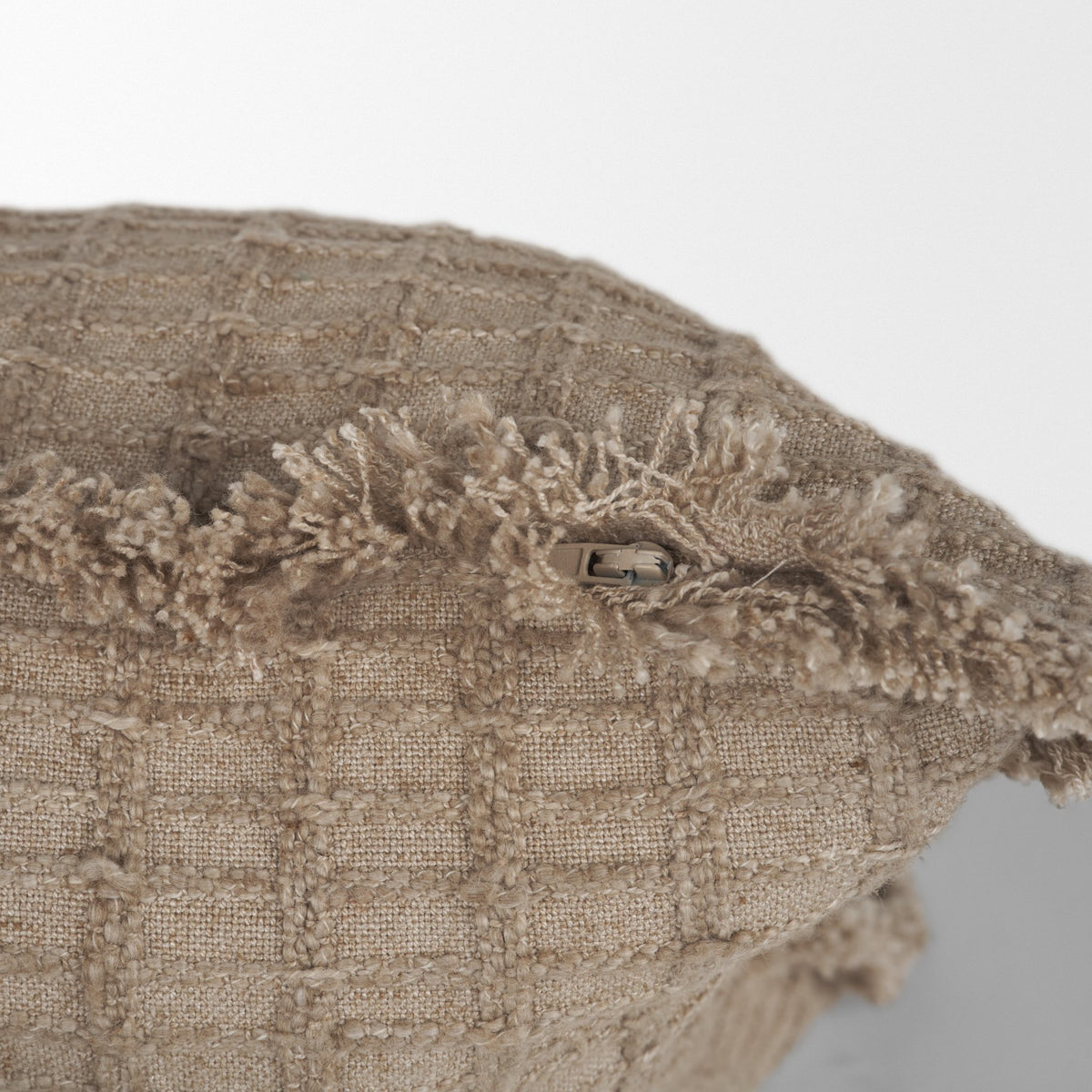 Thatch 14x26 Lumbar Sand Pillow Cover w/Down Filler-Decorative Pillows-DECOROLALA