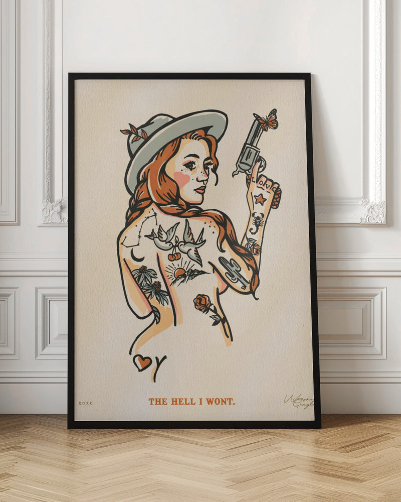 The Hell I Wont Print-canvas-DECOROLALA