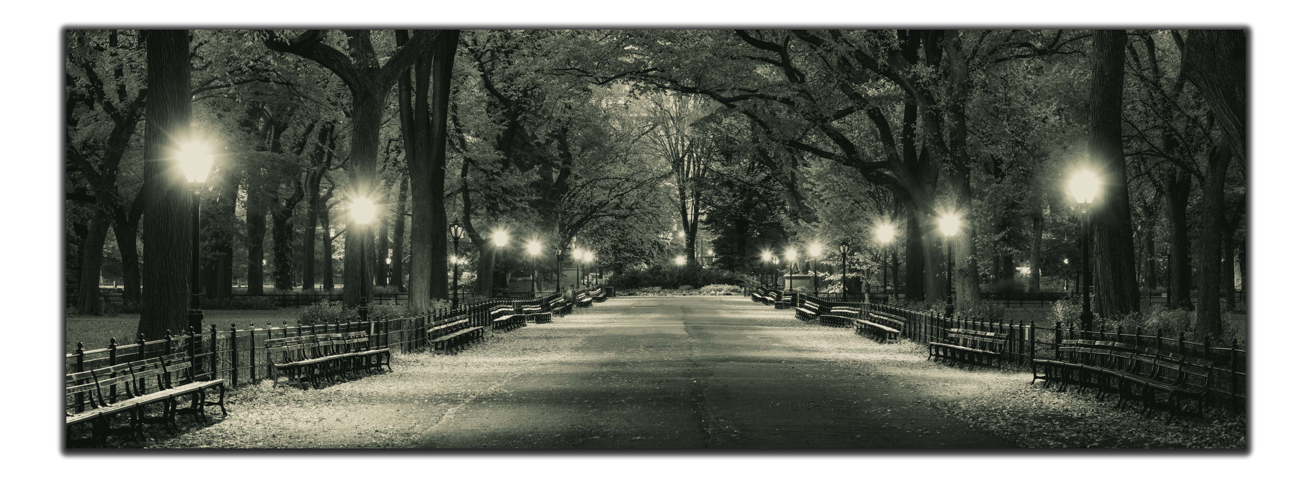 The Mall in Central Park 72" x 24"-Canvas Print-DECOROLALA