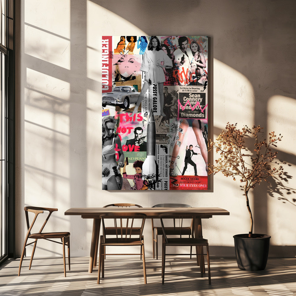 The Name Bond Wall Art by Stefan Bammert-canvas-DECOROLALA
