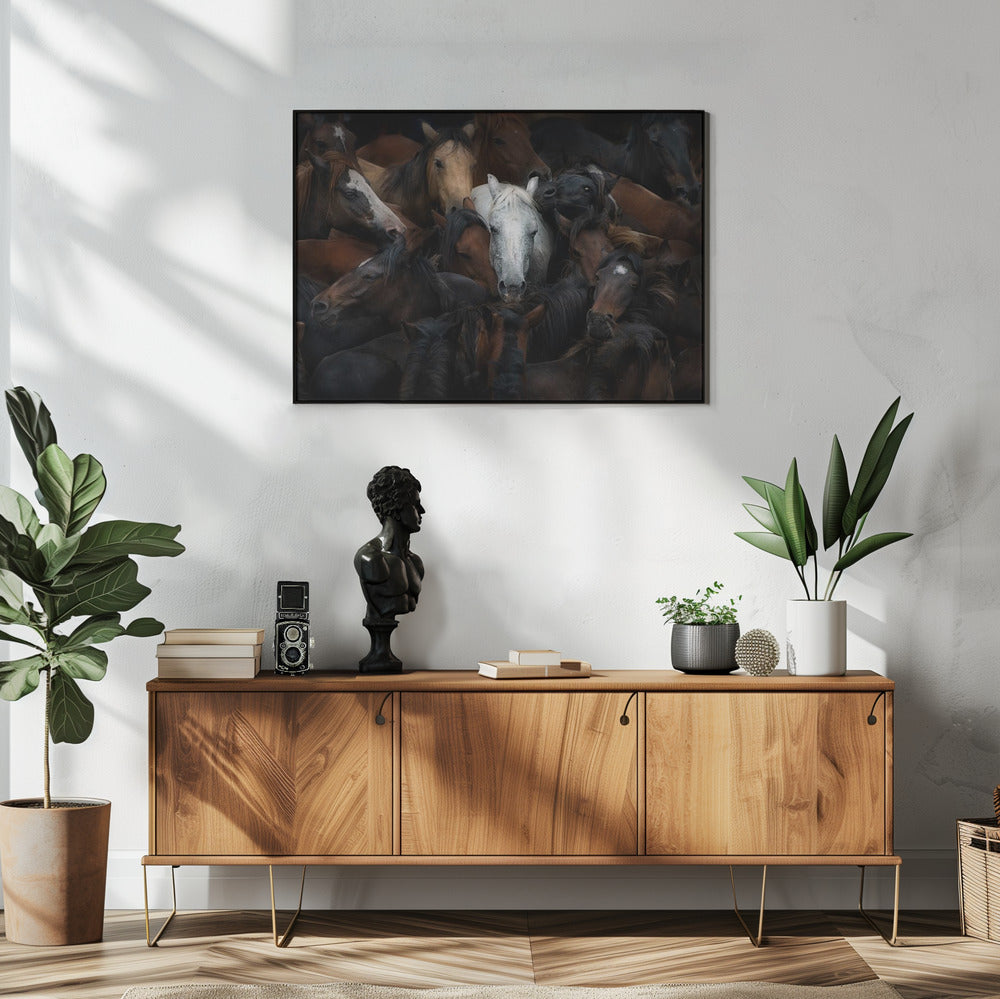 The White Horse Wall Art by Santiago Pascual Buye-Canvas Print-DECOROLALA