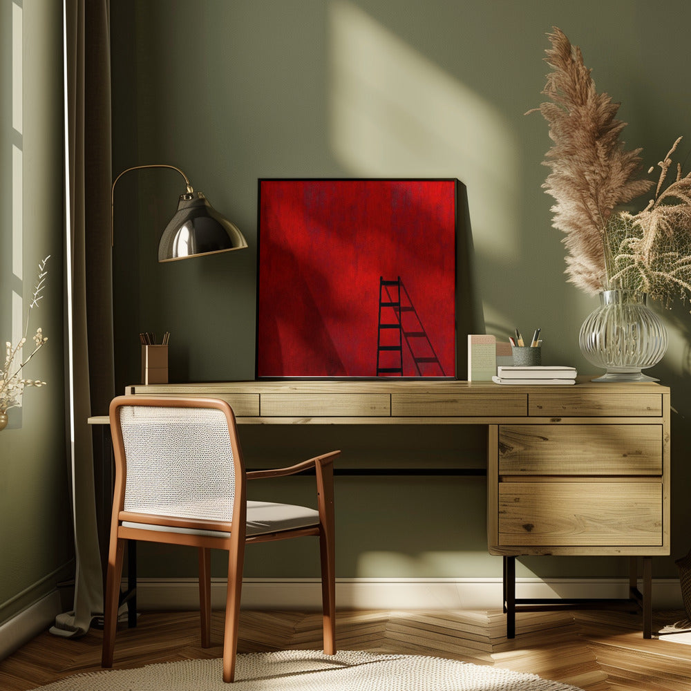 The red wall-canvas-DECOROLALA