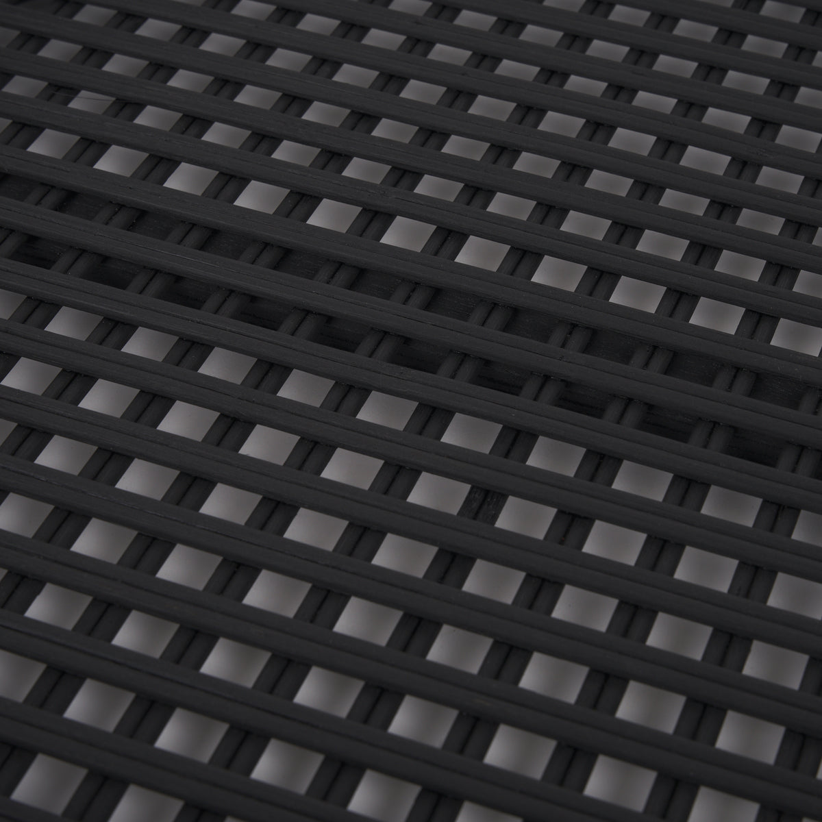 Thea Matte Black Wicker Trays (Set of 2)-Trays-DECOROLALA