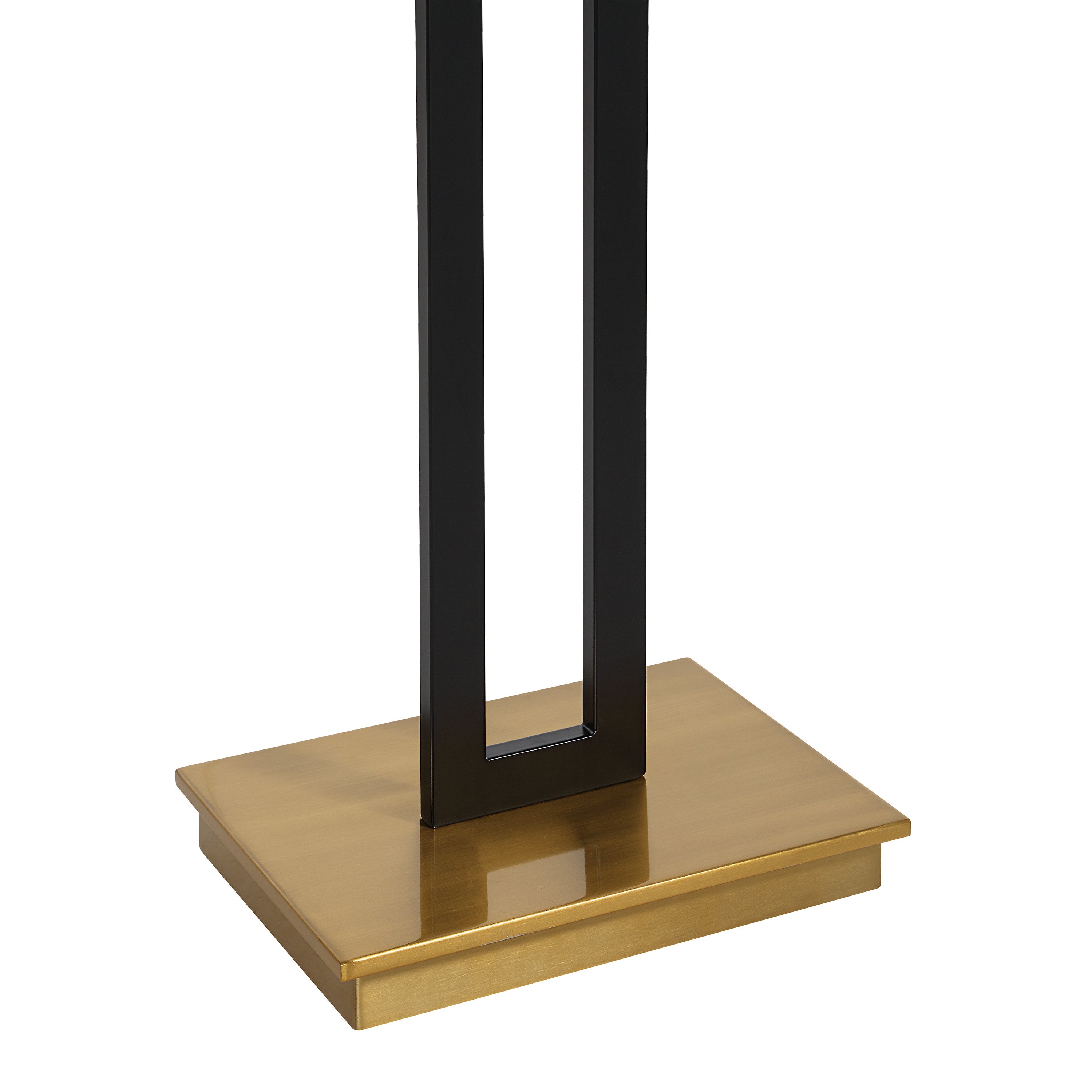 Theo 64.5" Floor Lamp, Matte Black with Gold-Floor Lamp-DECOROLALA