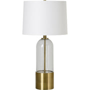 Theodore 27.5" Length Table Lamp, Antique Brass-Table Lamp-DECOROLALA