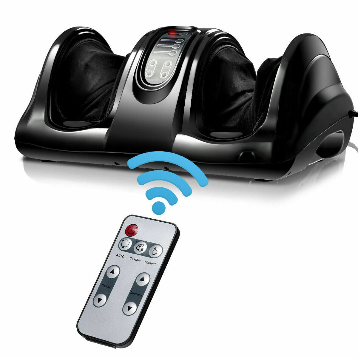 Therapeutic Shiatsu Foot Massager with High Intensity Rollers-Black-Foot Massager-DECOROLALA