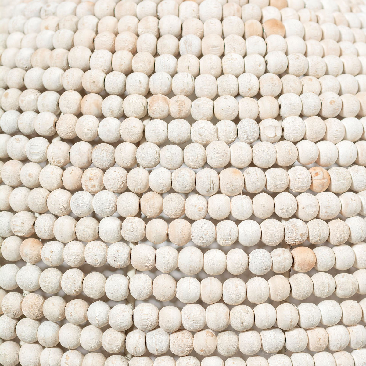 Theta 15.5x14.5 White-Washed Wood Beaded Pendant Light-Pendant Lighting-DECOROLALA