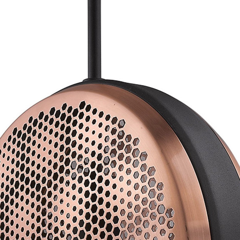 Tholos 1-Light Matte Black Pendant-Pendants-Hanging Lights-DECOROLALA