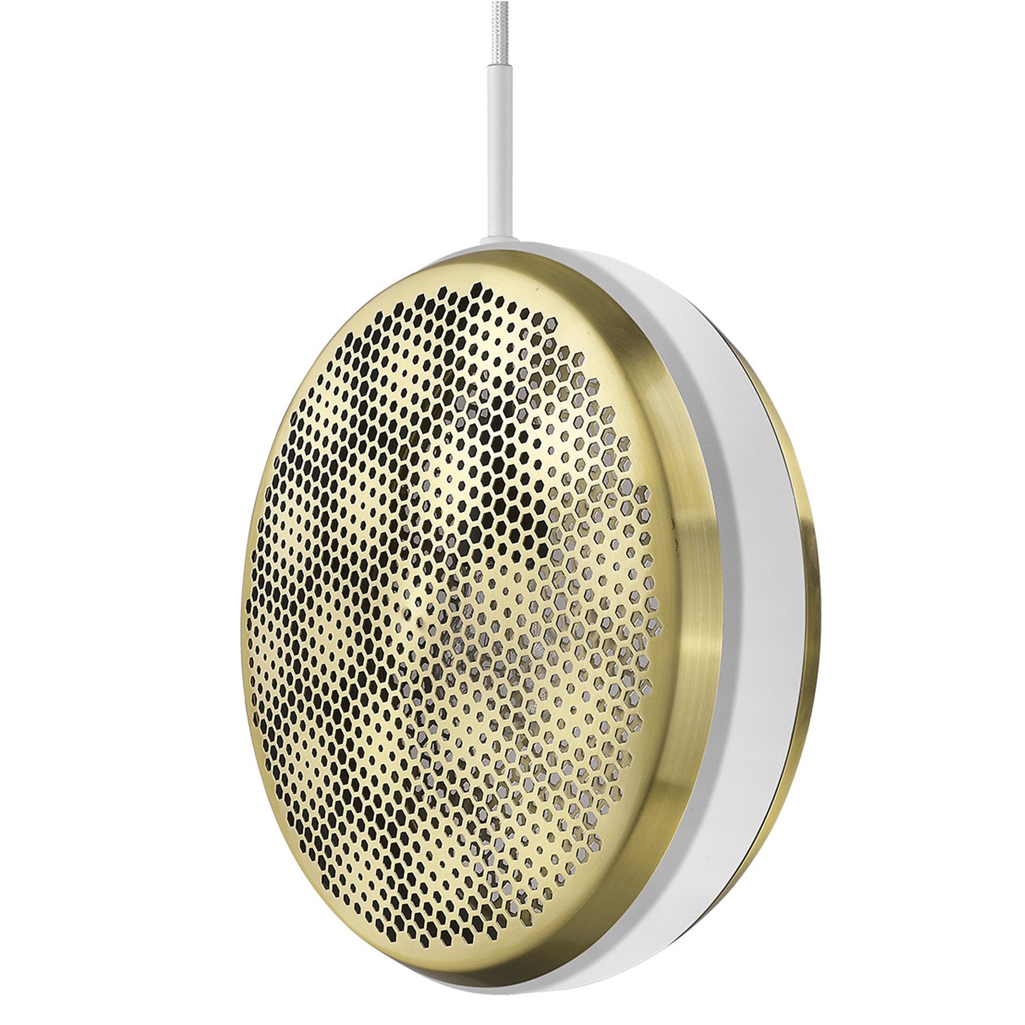 Tholos 1-Light White Pendant-Pendants-Hanging Lights-DECOROLALA