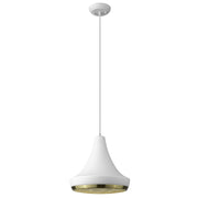 Tholos 1-Light White Pendant-Pendants-Hanging Lights-DECOROLALA