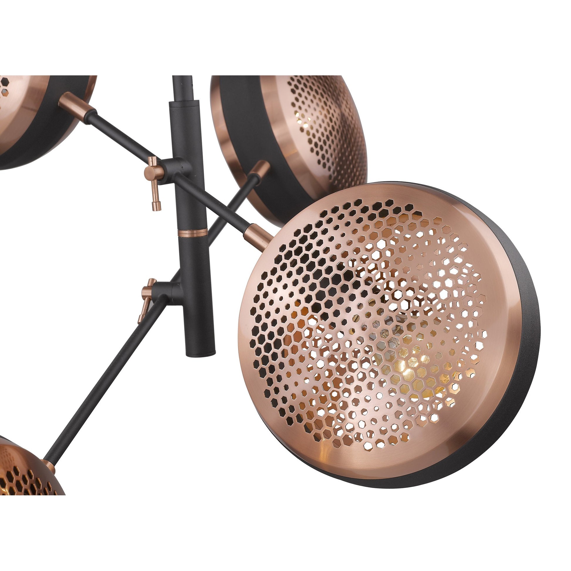 Tholos 4-Light Matte Black Pendant-Pendants-Hanging Lights-DECOROLALA