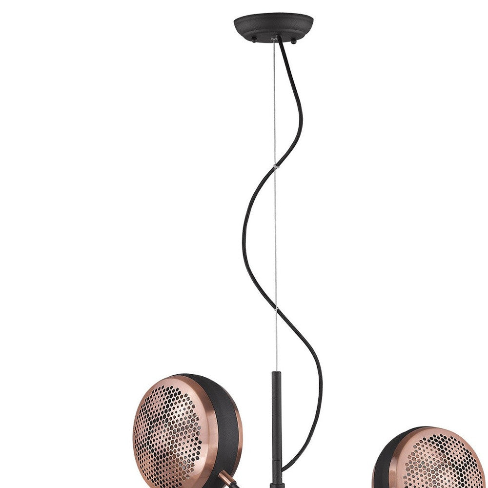 Tholos 4-Light Matte Black Pendant-Pendants-Hanging Lights-DECOROLALA