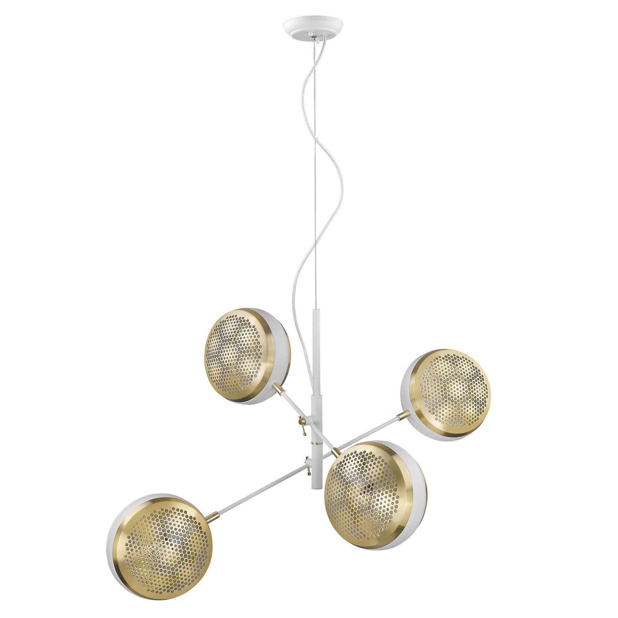 Tholos 4-Light White Pendant-Pendants-Hanging Lights-DECOROLALA