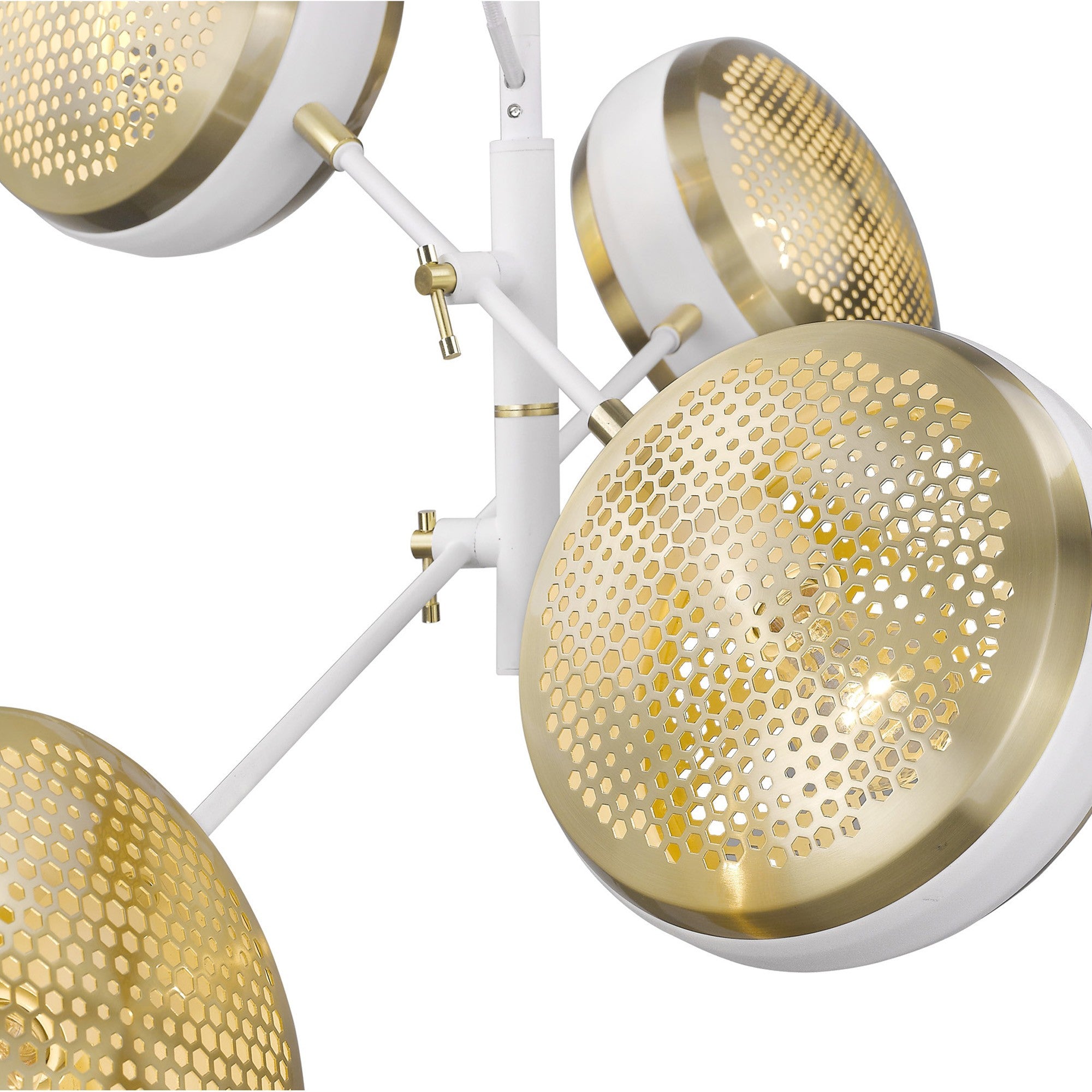 Tholos 4-Light White Pendant-Pendants-Hanging Lights-DECOROLALA