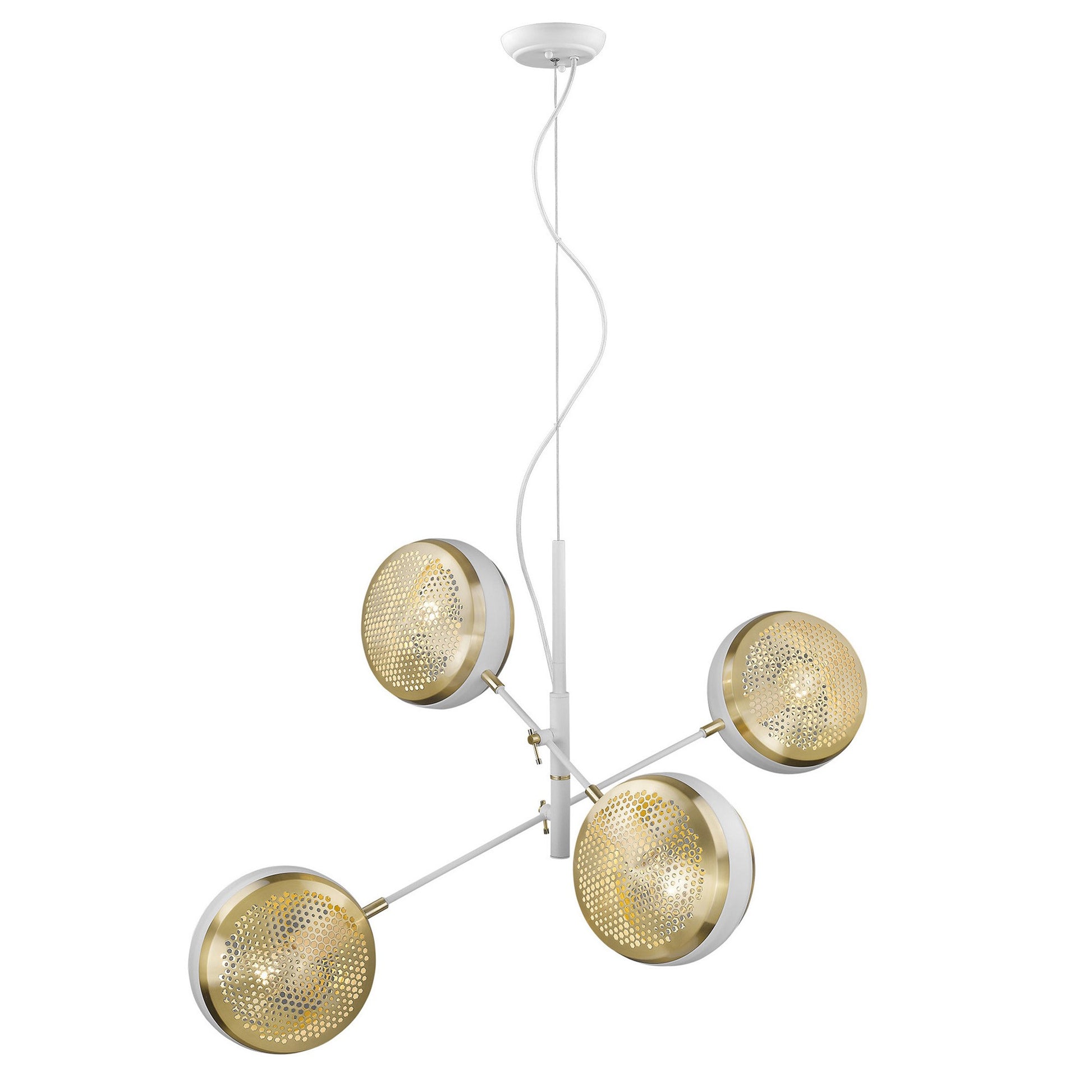 Tholos 4-Light White Pendant-Pendants-Hanging Lights-DECOROLALA
