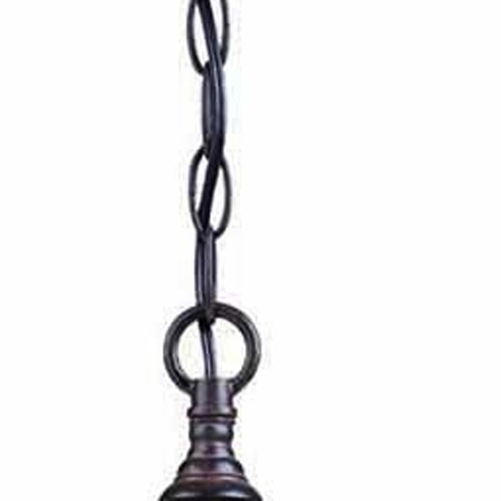 Three Light Dark Brown Eastern Lantern Hanging Light-Outdoor Lighting-DECOROLALA