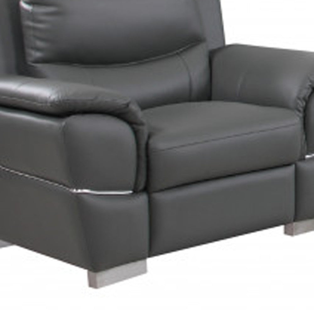 Three Piece Indoor Genuine Leather Six Person Seating Set-Seating Sets-DECOROLALA