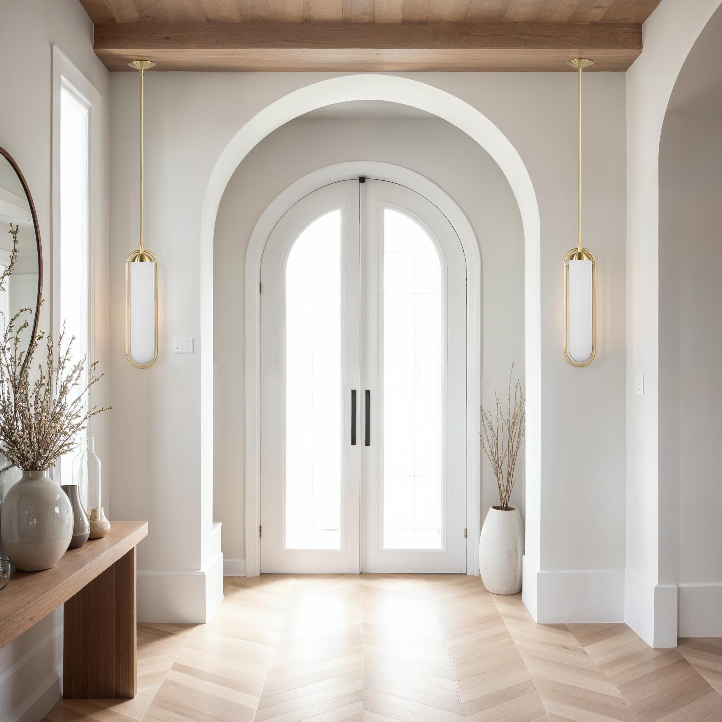 Thurles 83.5" Height Ceiling Fixture, Milk White-Ceiling Fixture-DECOROLALA