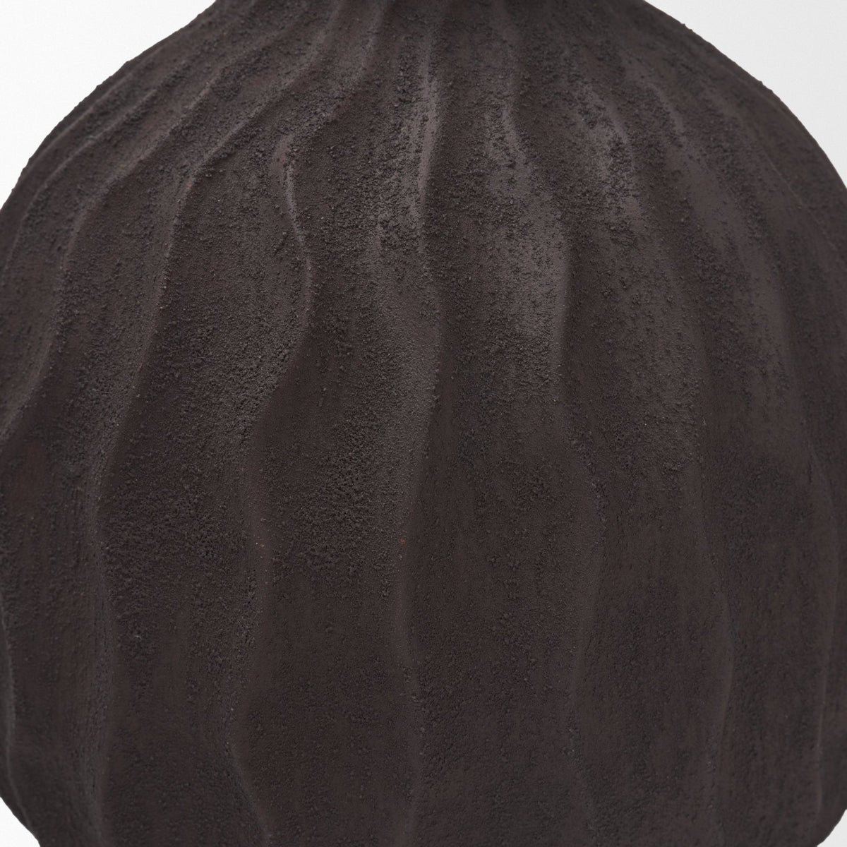 Tidal Medium Ceramic Rippled Decorative Vase-Vase-DECOROLALA